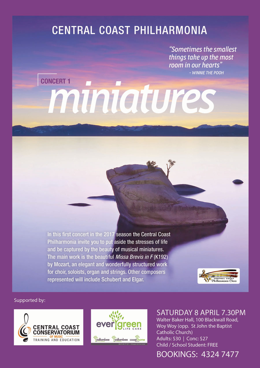 Miniatures Concert Poster